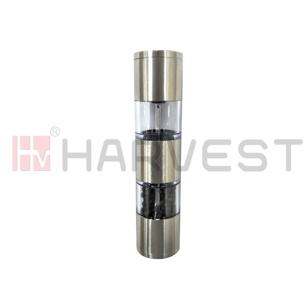 L13610 DOUBLE HEAD S/S MANUAL PEPPER GRINDER