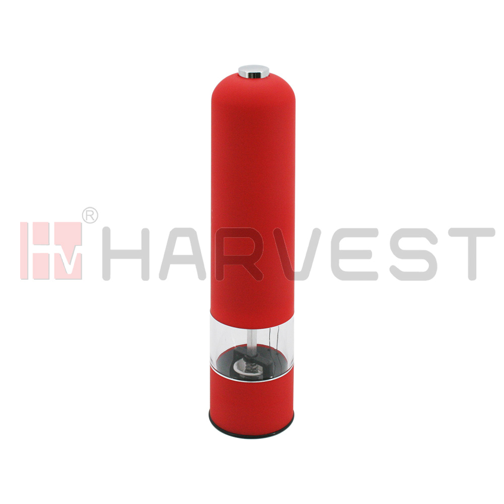 L13601-R 塑料喷红色电动胡椒粉研磨器