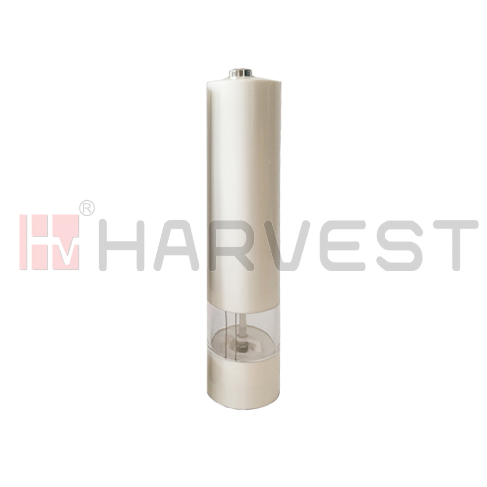 L13602-W 塑料喷白色电动胡椒粉研磨器