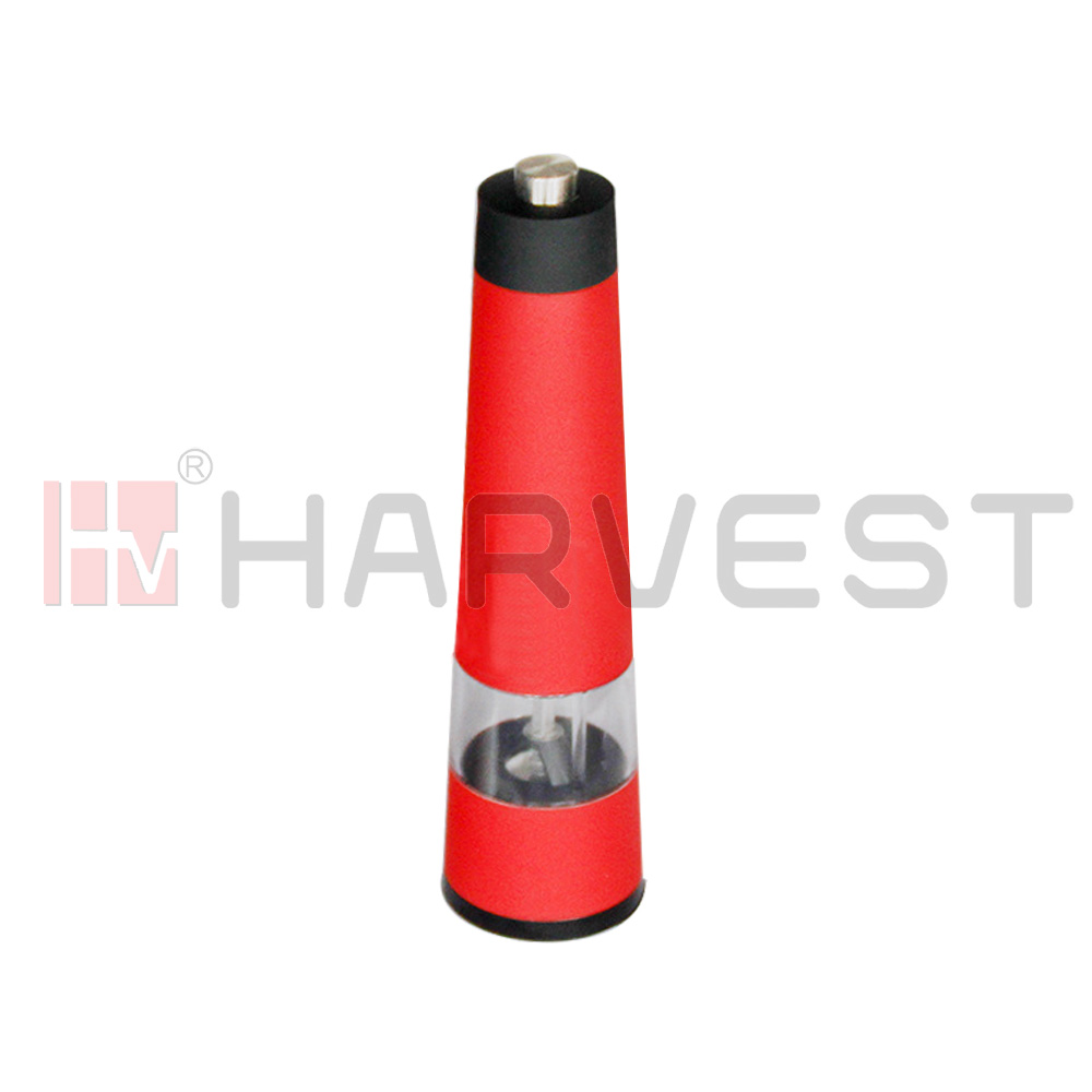 L13603-R 塑料喷红色电动胡椒粉研磨器