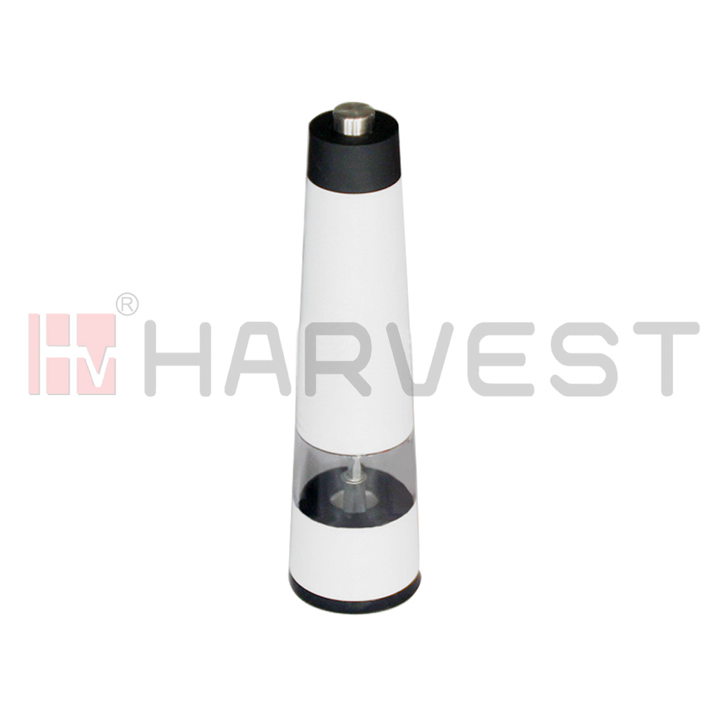 L13603-W 塑料喷白色电动胡椒粉研磨器 