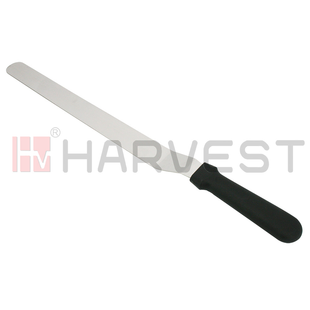 K17941-K17944 S/S SPATULA W/BLACK PLASTIC HANDLE