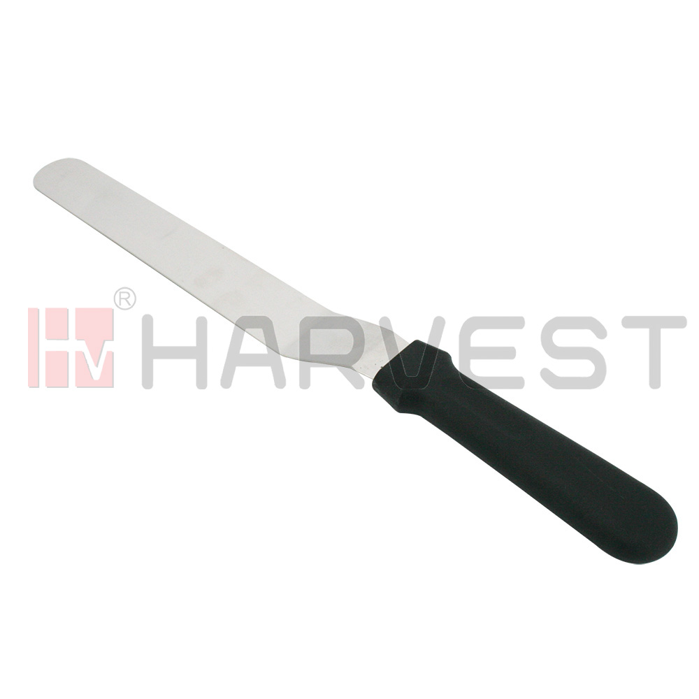 K17941-K17944 S/S SPATULA W/BLACK PLASTIC HANDLE