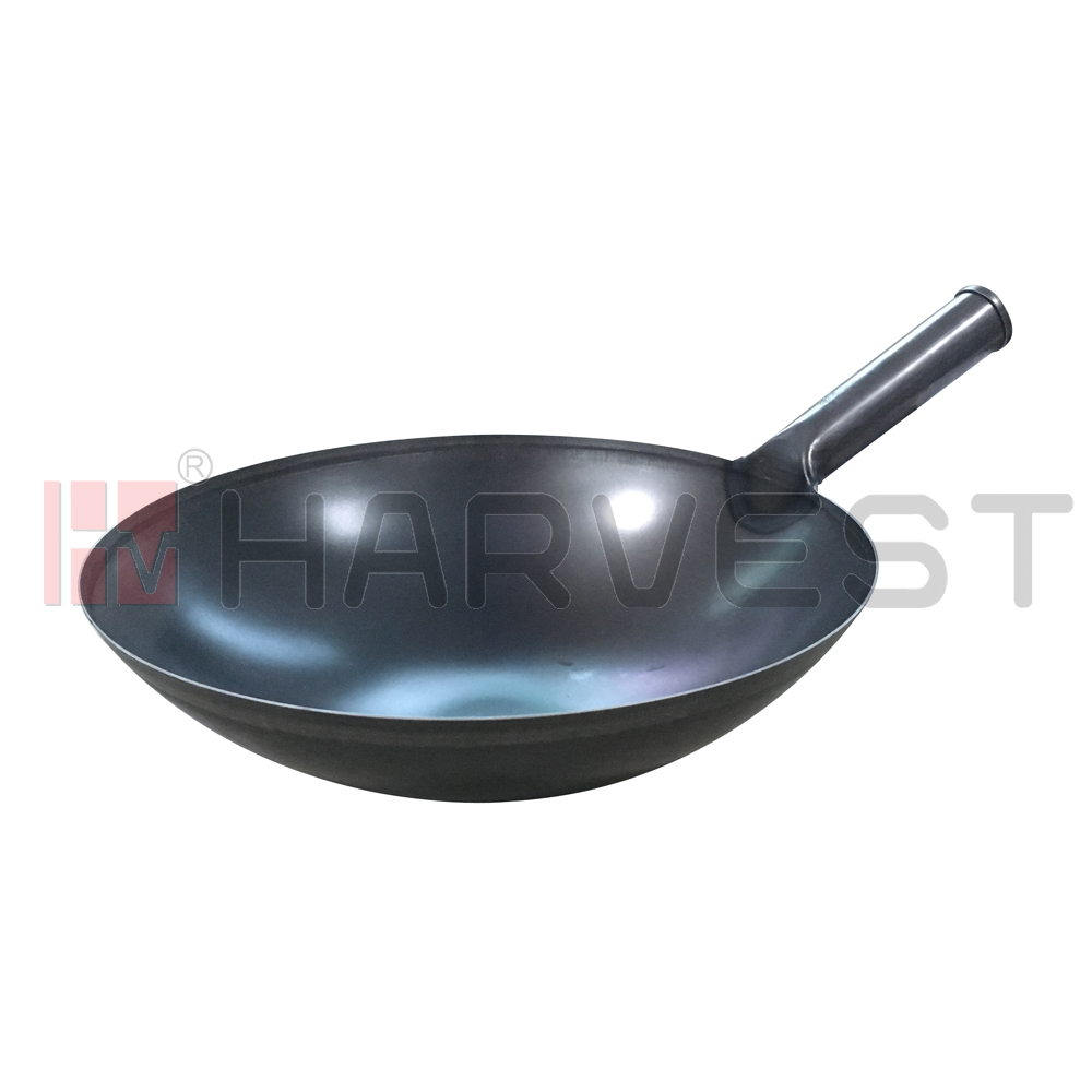 K10641-K10644 BLACK IRON WOK W/IORN HANDLE