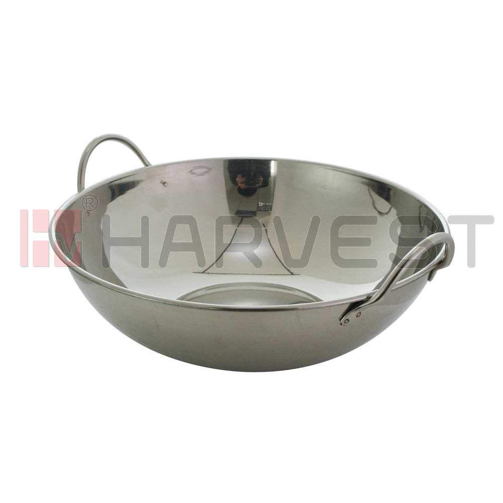 K10325-K10328 S/S WOK FLAT BASE WITHOUT LID