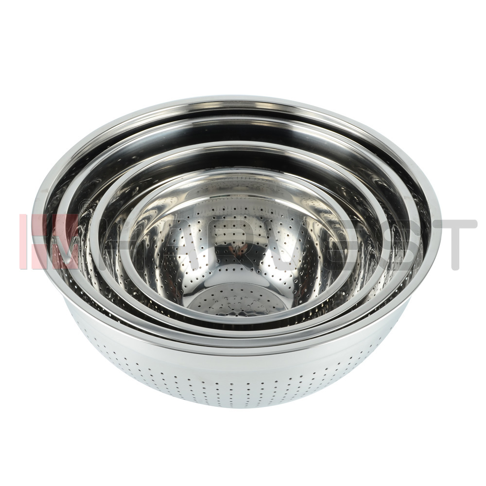 G22587 S/S SALAD BOWL/PERFORATED 