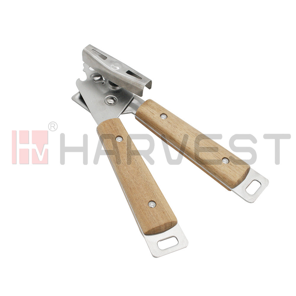 J10716 CAN OPENER W/WOODEN HANDLE