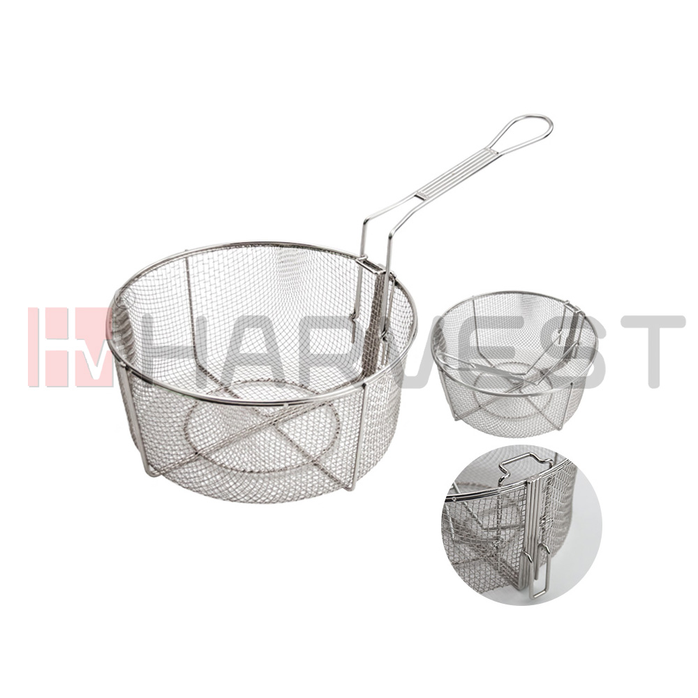 J33396 REMOVE HANDLE ROUND FRY BASKET