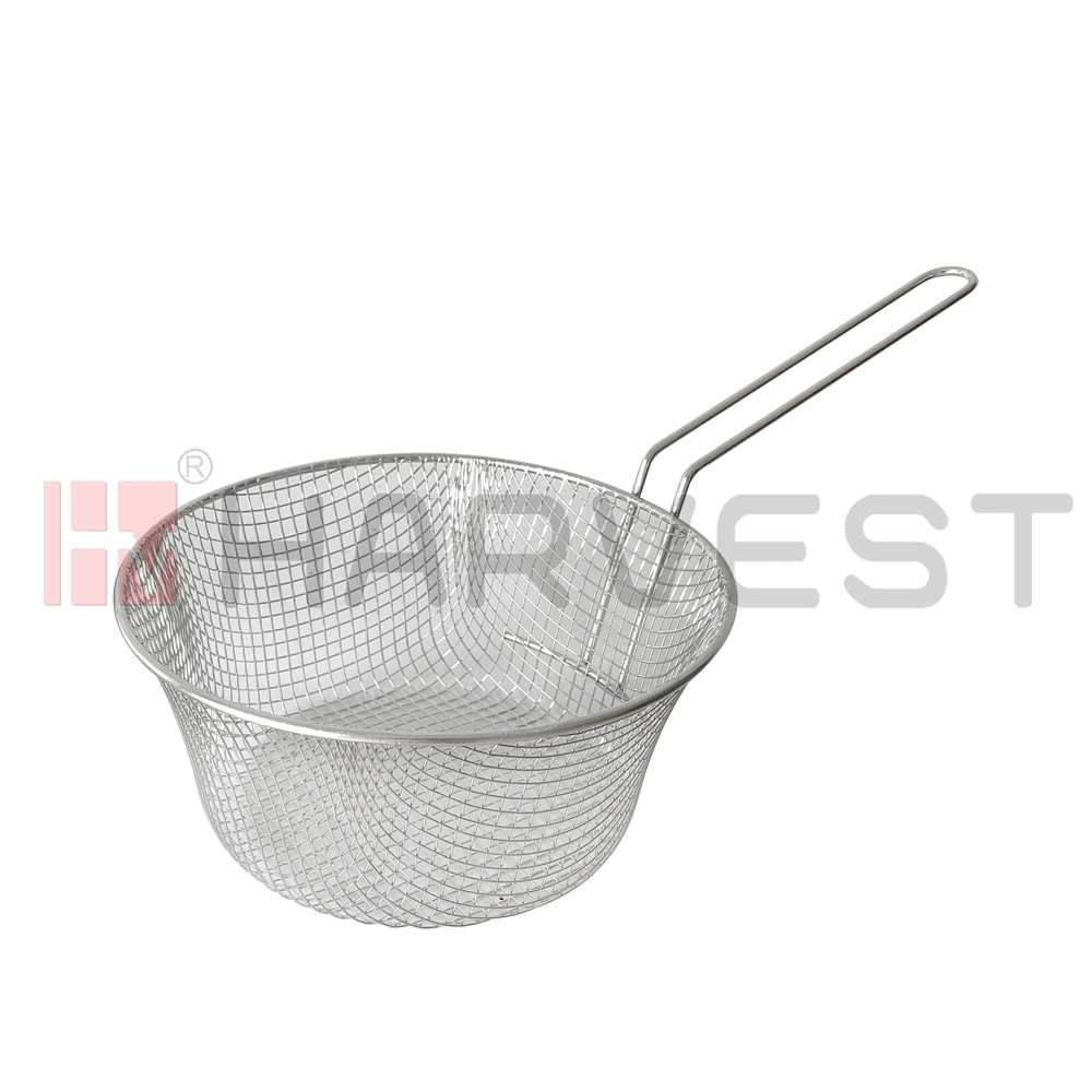 J33208-J33209 S/S ROUND FRY BASKET