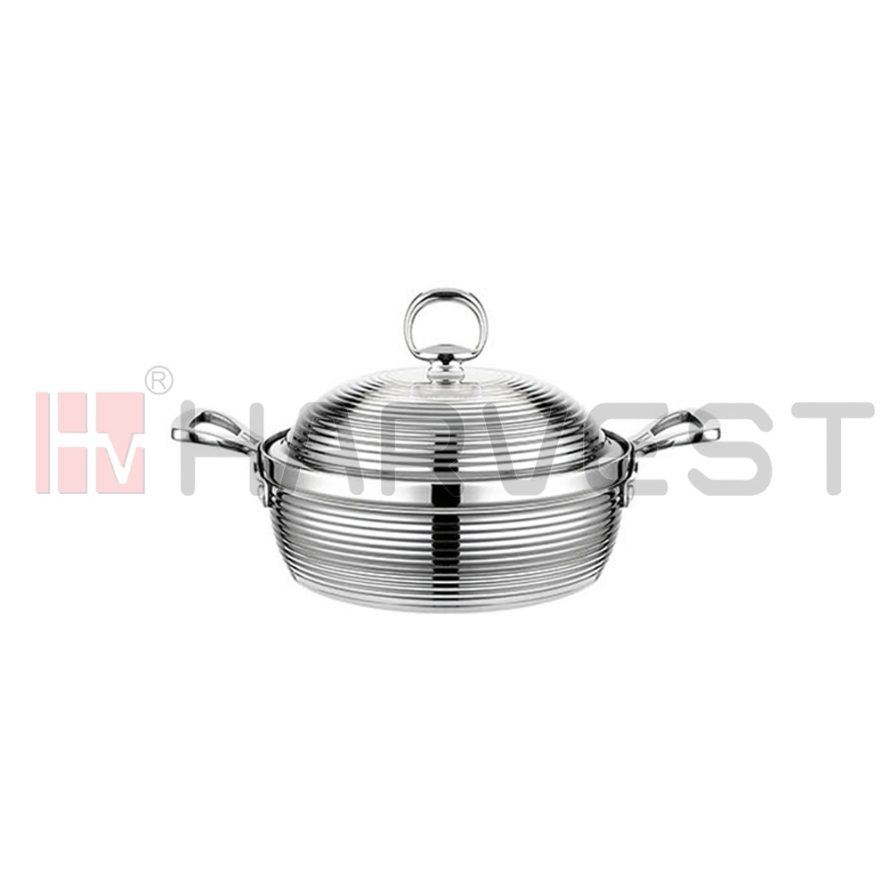 E20711-E20716 3-LAYER STEEL FOOD POT