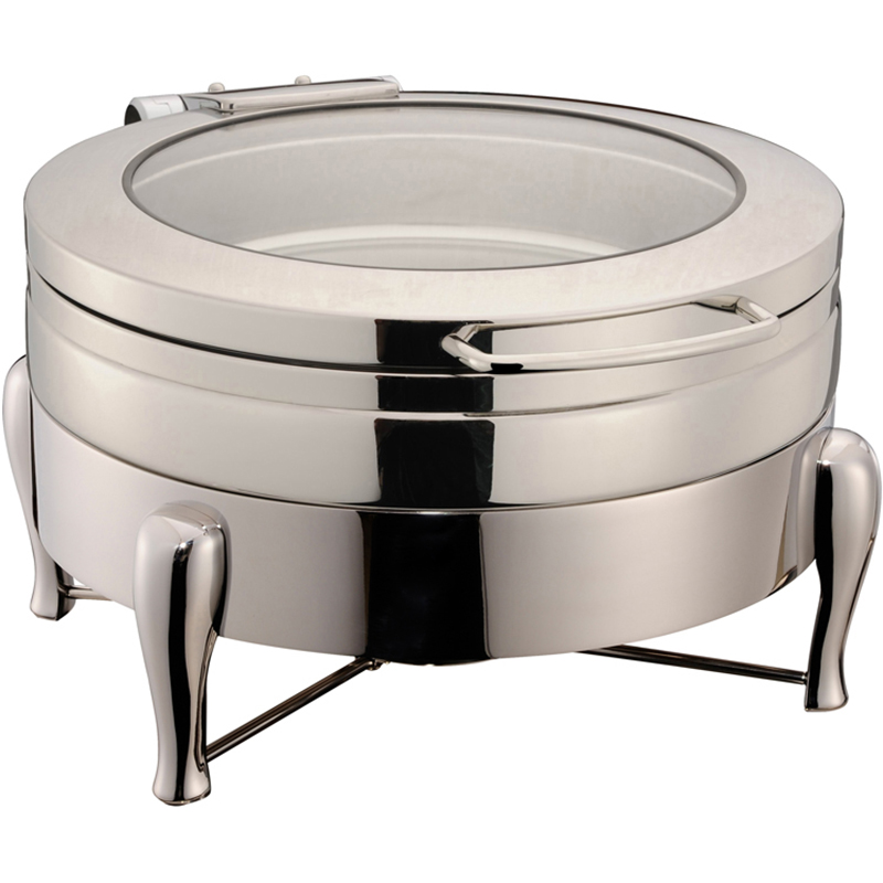 Model:A11178D Name:ROUND INDUCTION CHAFER SET W/GLASS WINDOWED LID Specification: CHAFING DISH  SPEC