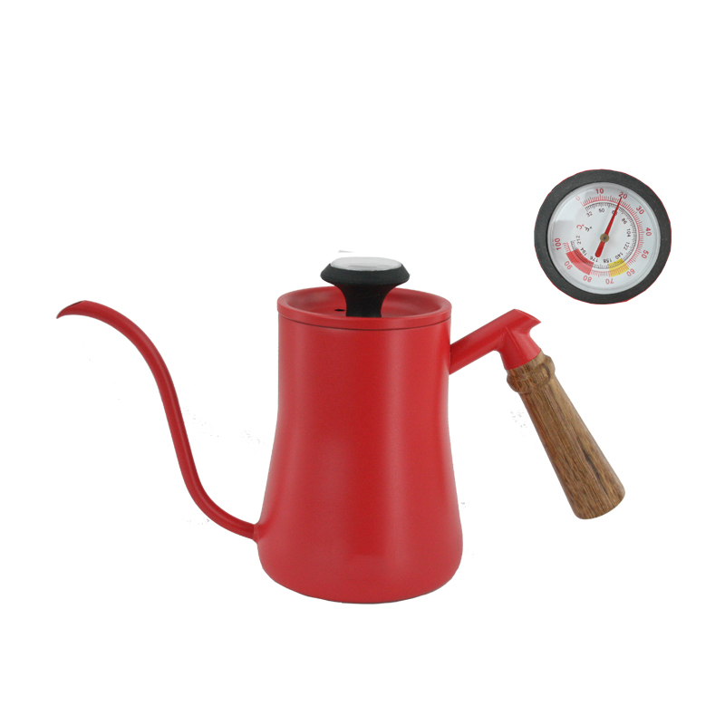 C10743R S/S COFFEE POT/THEMOMTER (RED)