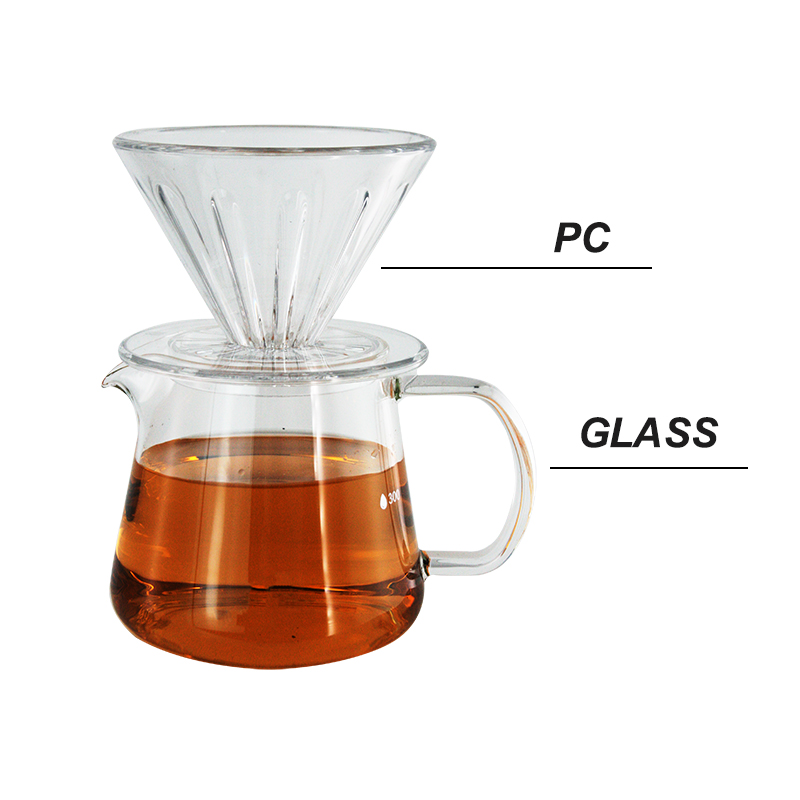 C11841-C11842 GLASS COFFEE POT W/FUNNEL FILTER CUP