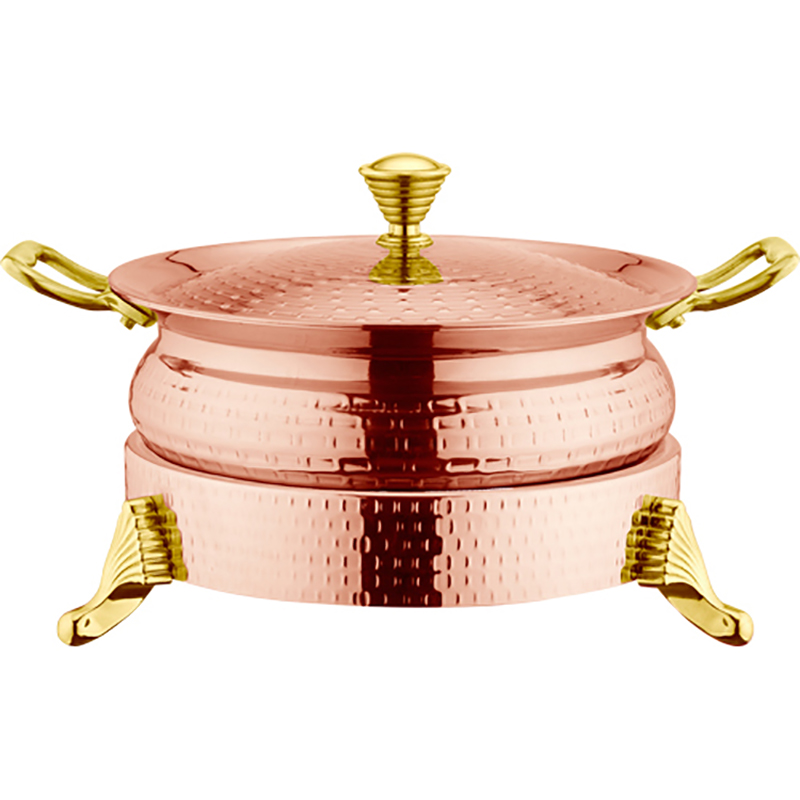 A10710A-A10715A  3-LAYER S/S DOUBLE EARS SAUCE PAN WITH STAND