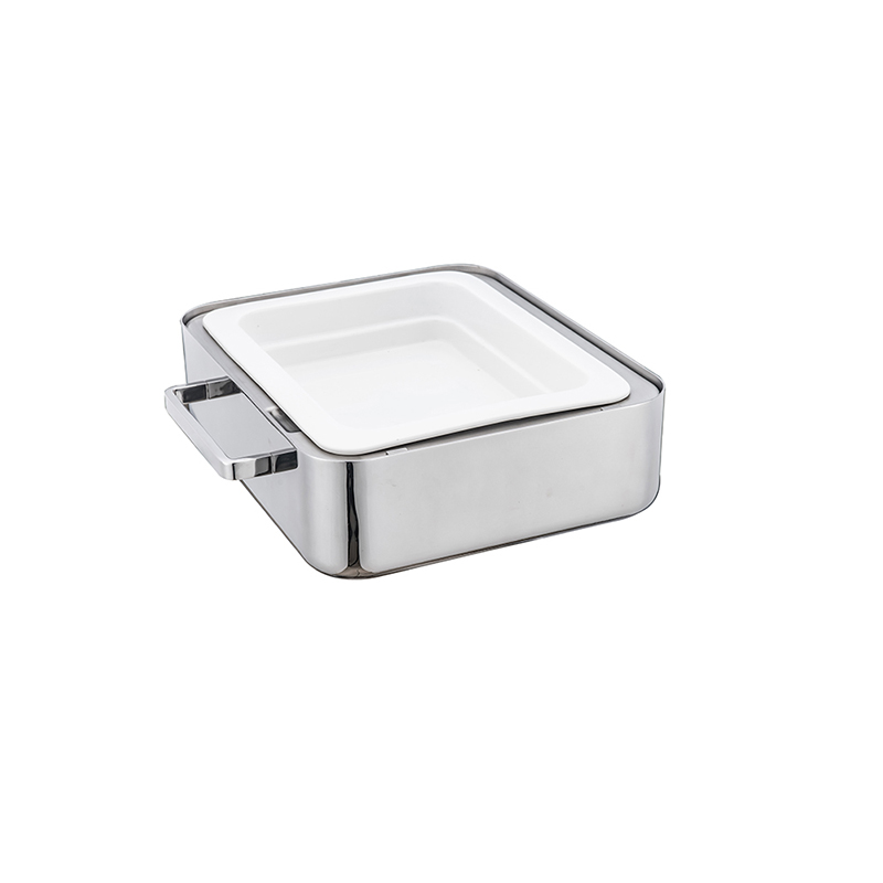 A10126P  GN 1/2 CHAFING DISH W/PORCELAIN FOOD PAN
