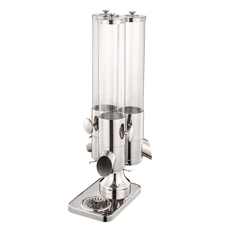 A12187-A12188 S/S ROTARY TRIPLE CEREAL DISPENSER