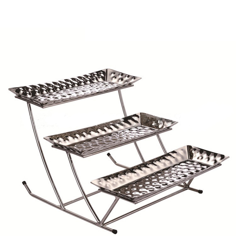 A11541  3-TIER DESSERT TRAY WITH STAND