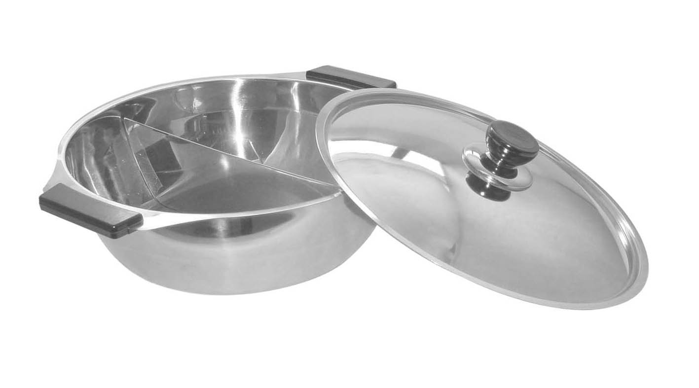 E24201-E24204 S/S SHALLOW POT WITH PARTITION