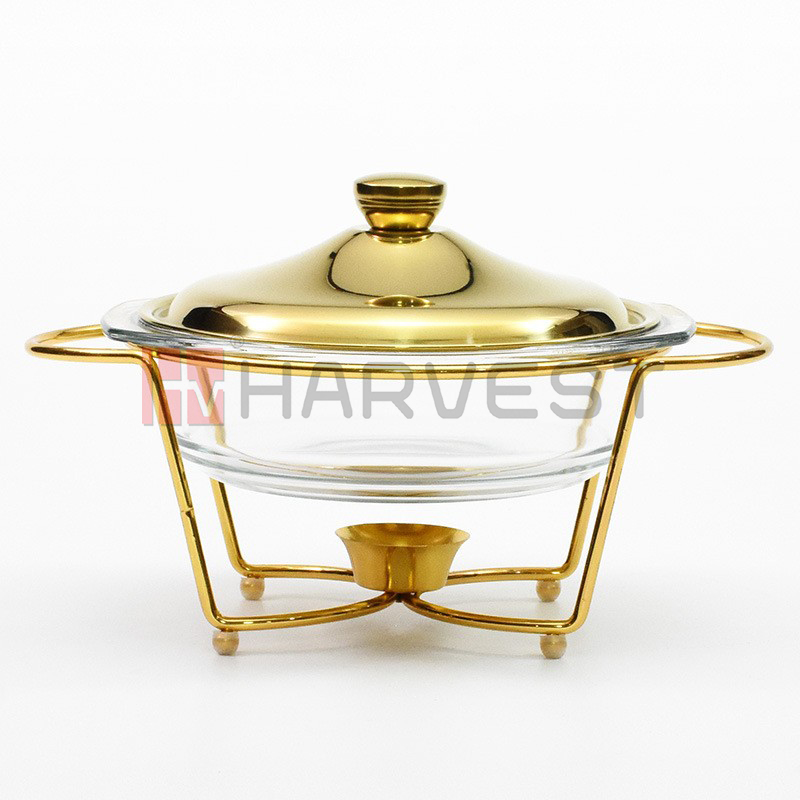 A20221G-A20222G  GLASS CHAFING DISH-ROUND