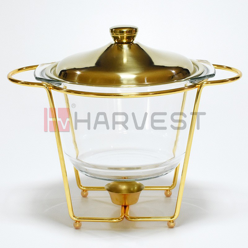 A20221G-A20222G  GLASS CHAFING DISH-ROUND