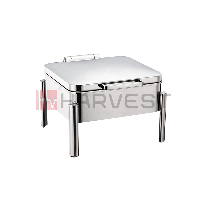 A10143    2/3 SIZE DAMPING HINGED INDUCTION CHAFING DISH