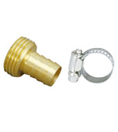 Brass Hose Coupling With Stainless Steel Clamp-31255