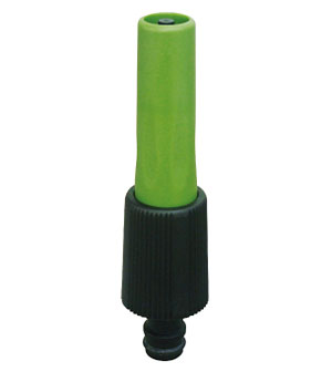 Plastic Connectors-Five Of Adjustable Garden Hose Plastic Spray Nozzle Quick Fix With Snap Fit GC577