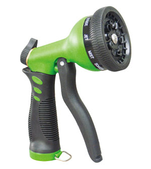 Spray Nozzles-Garden Nozzle Sprinkler Head Water Trigger Sprayer Lawn Hose 10 Spray Patterns-GN49441
