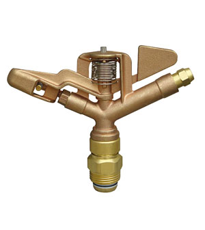 Pin-Sprinkler System Brass Impact Head Water Watering Yard Lawn Garden Oscillating-GS7900