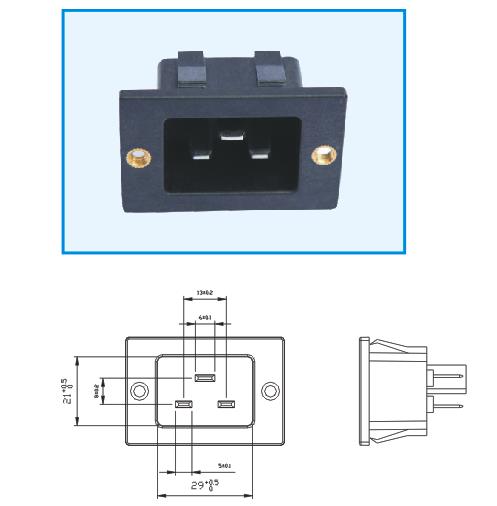 Catalog No.: KP-04 Appliance Inlet