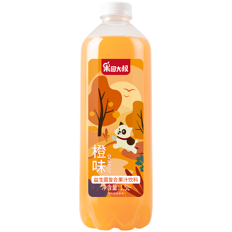 果园大叔橙味益生菌复合果汁饮料