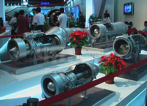 航空航天模型-航空发动机在2008珠海航展