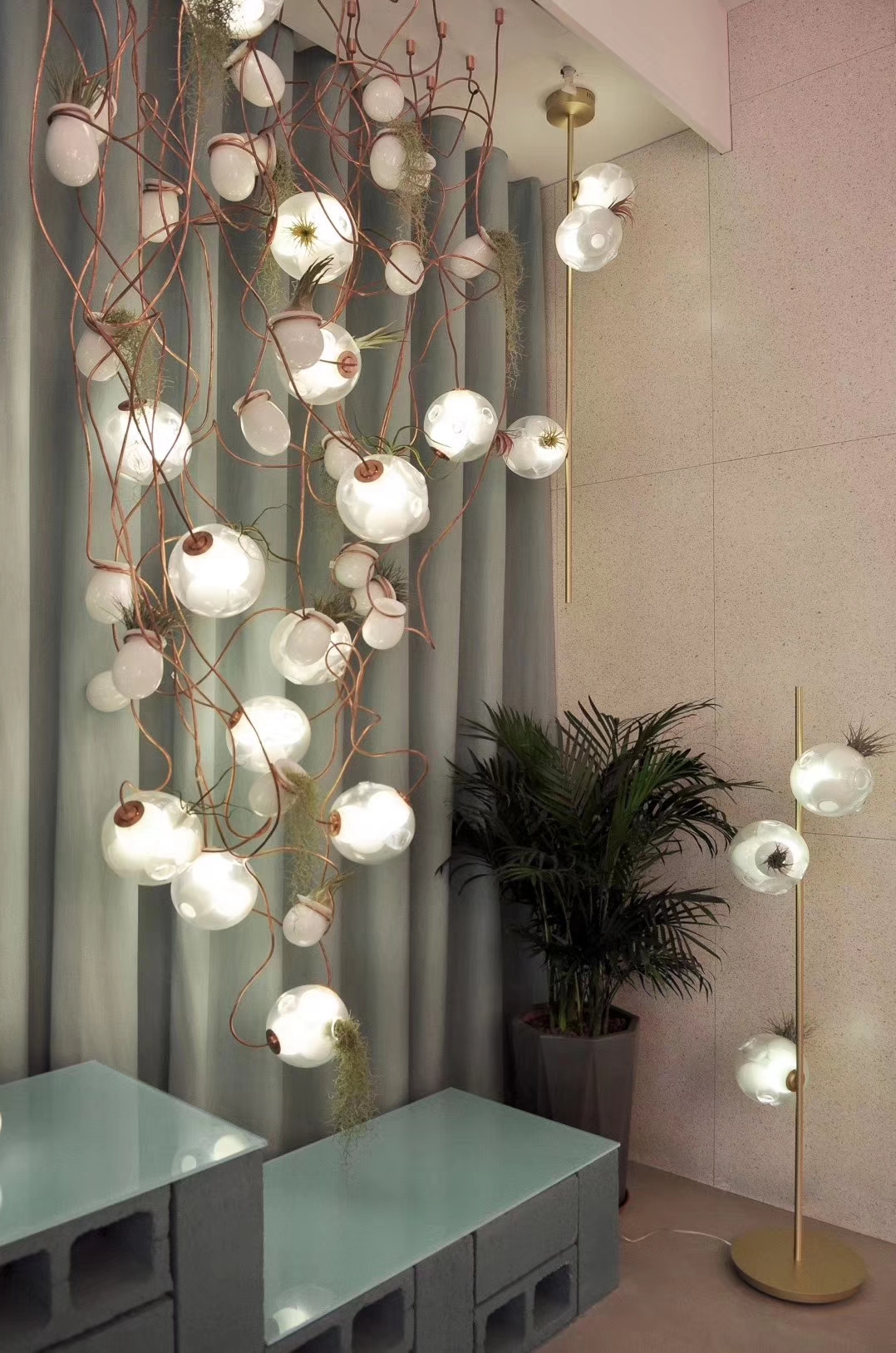 Professional custom large indoor decoration lighting for hall hotel lobby ballrooma project CPL-31