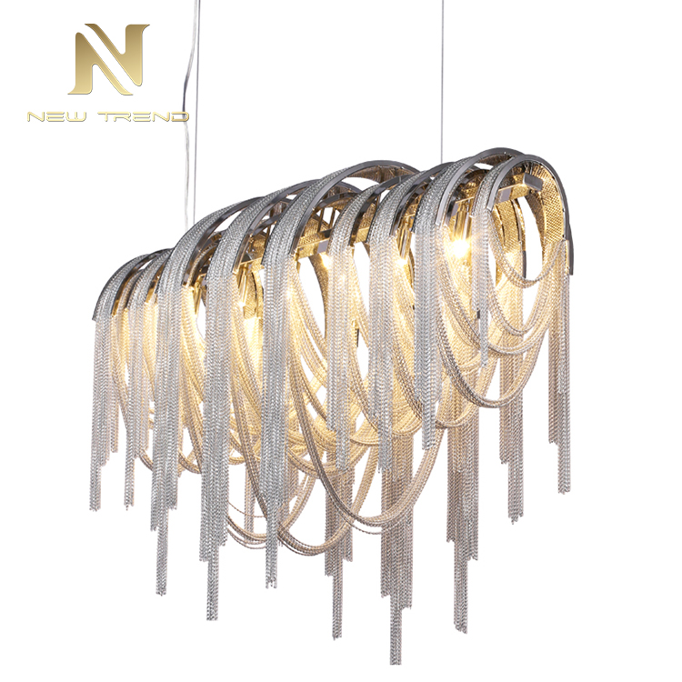 New design indoor decoration villa restaurant hall iron modern led pendant light DY8027