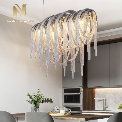 New design indoor decoration villa restaurant hall iron modern led pendant light DY8027