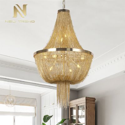 New design indoor decoration villa home restaurant metal modern led pendant light DY8033