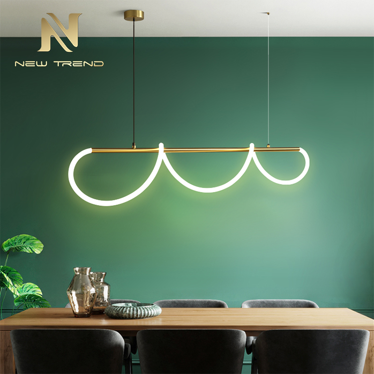 Unique design indoor decoration for restaurant iron frame led chandelier pendant light PJ8007