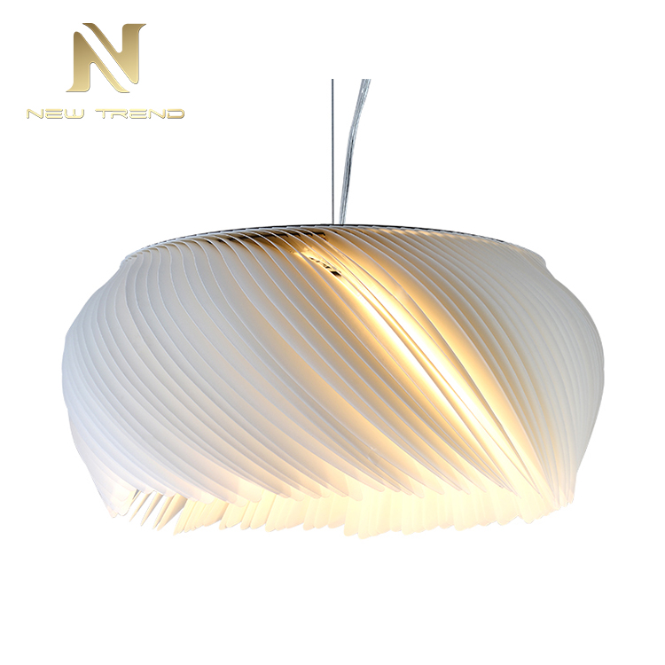 Modern style residential hotel room home decoration aluminum parchment led pendant light DDL8027