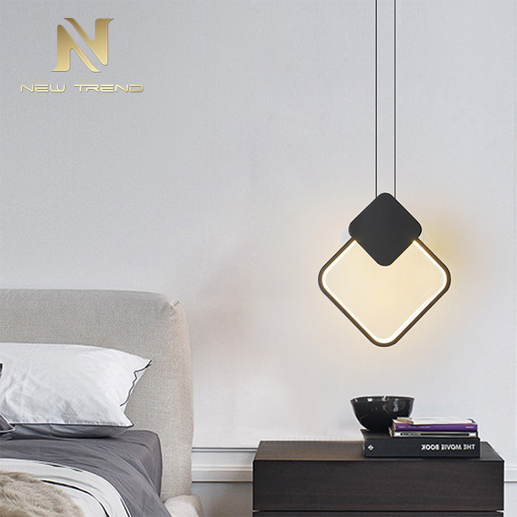 New Design Indoor Living Room Dinning Room Decoration Iron Acrylic Modern Led Pendant Lamp PDG8020