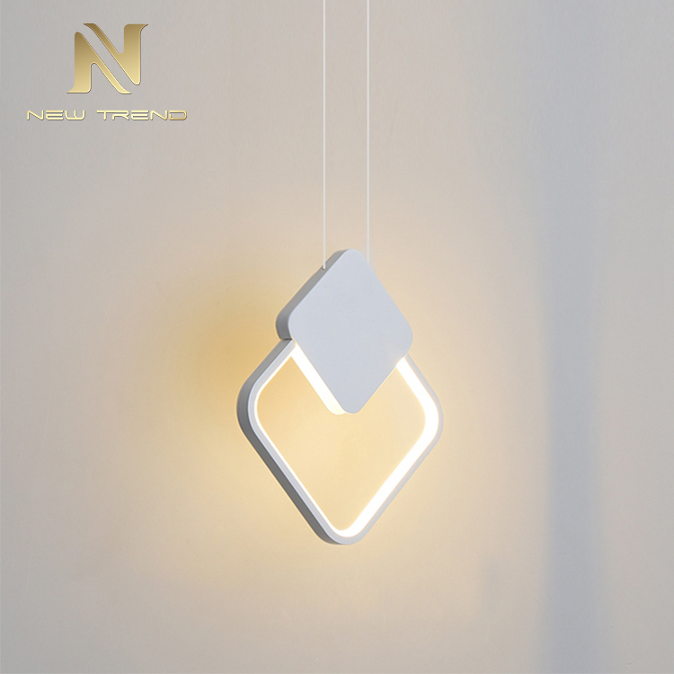 New Design Indoor Living Room Dinning Room Decoration Iron Acrylic Modern Led Pendant Lamp PDG8020