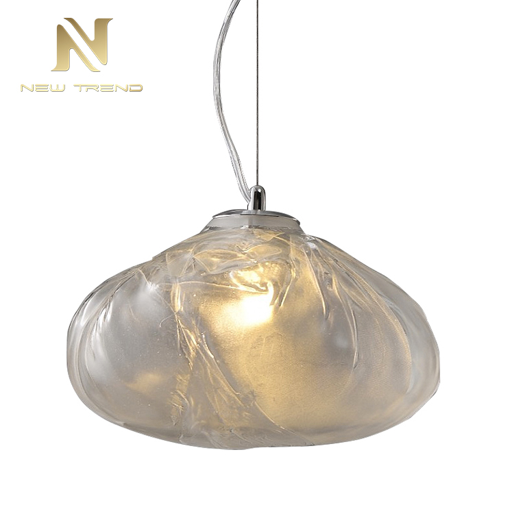 residential living room dinning room irregular shape glass modern led pendant light PKX5129