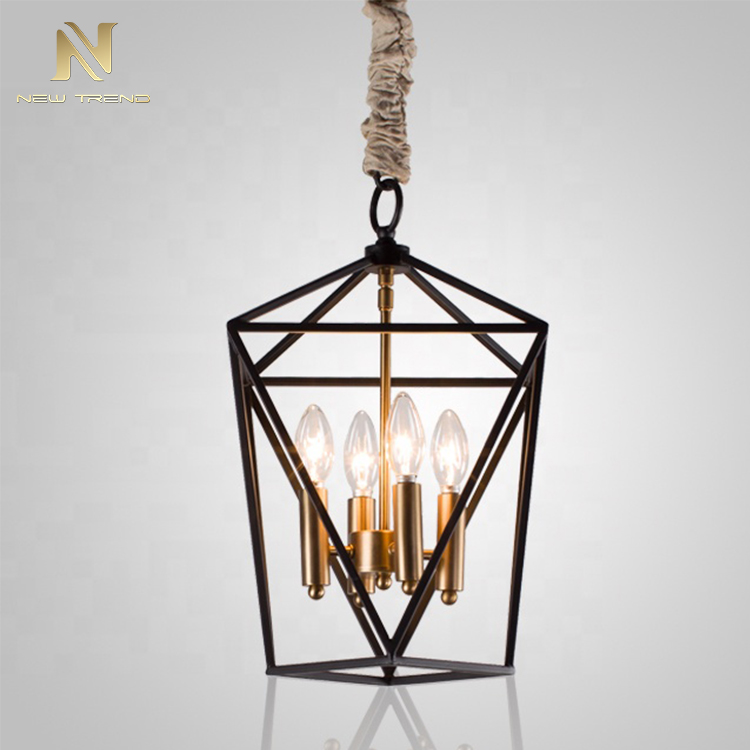 Professional quality indoor decoration chandelier iron frame led pendant lamp P5950PA