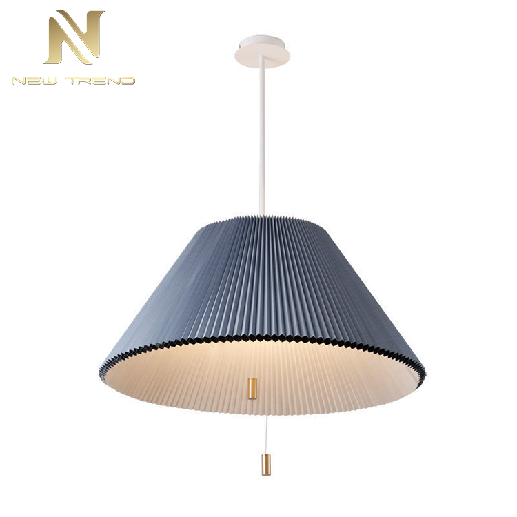 living room dinning room decoration light blue umbrella lampshade modern led pendant lamp CT9003