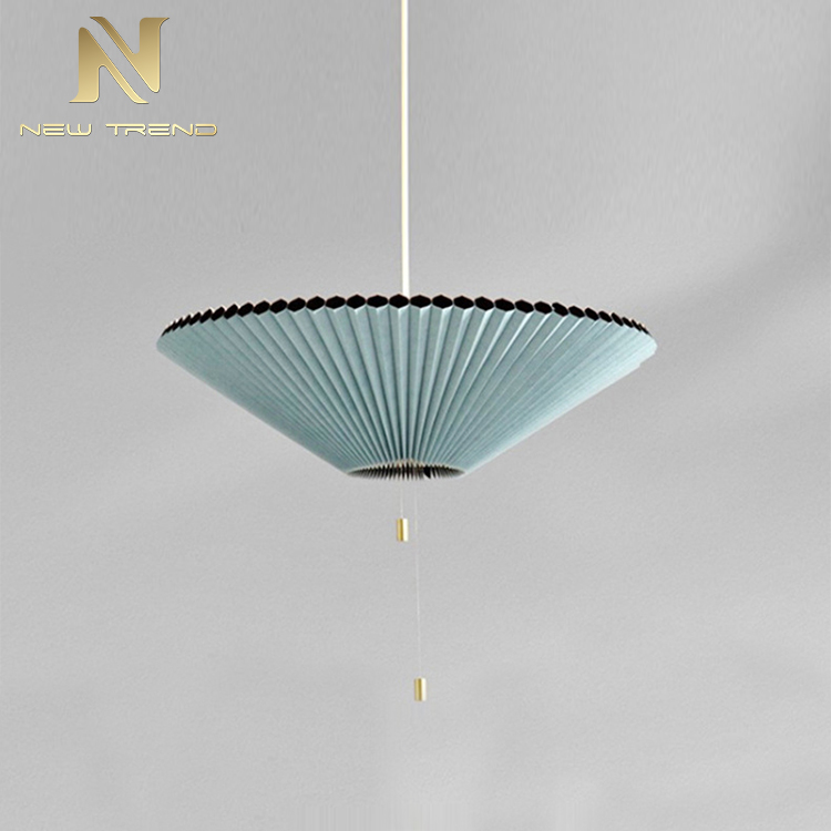 living room dinning room decoration light blue umbrella lampshade modern led pendant lamp CT9003