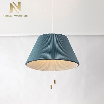 living room dinning room decoration light blue umbrella lampshade modern led pendant lamp CT9003