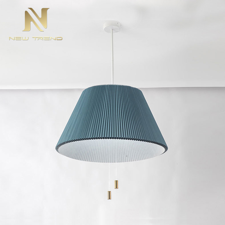 living room dinning room decoration light blue umbrella lampshade modern led pendant lamp CT9003