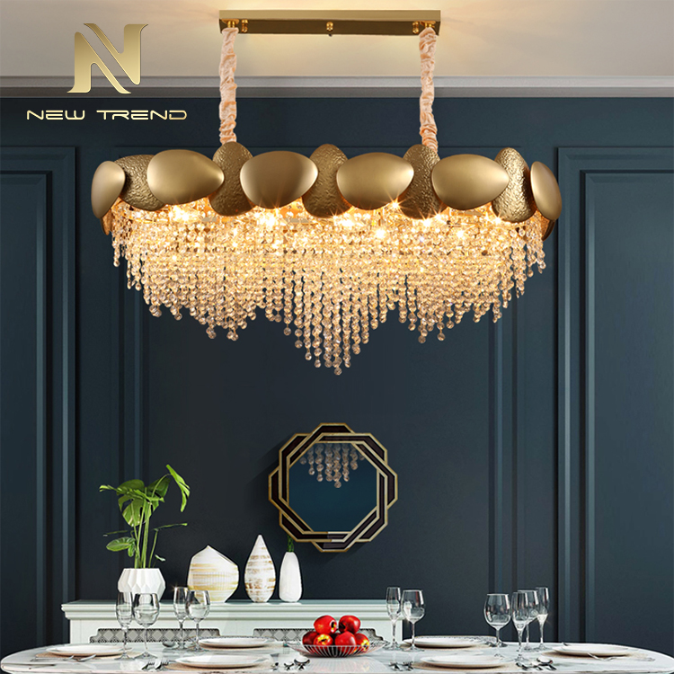 Contemporary indoor decoration lighting stainless steel crystal led chandelier PA8554