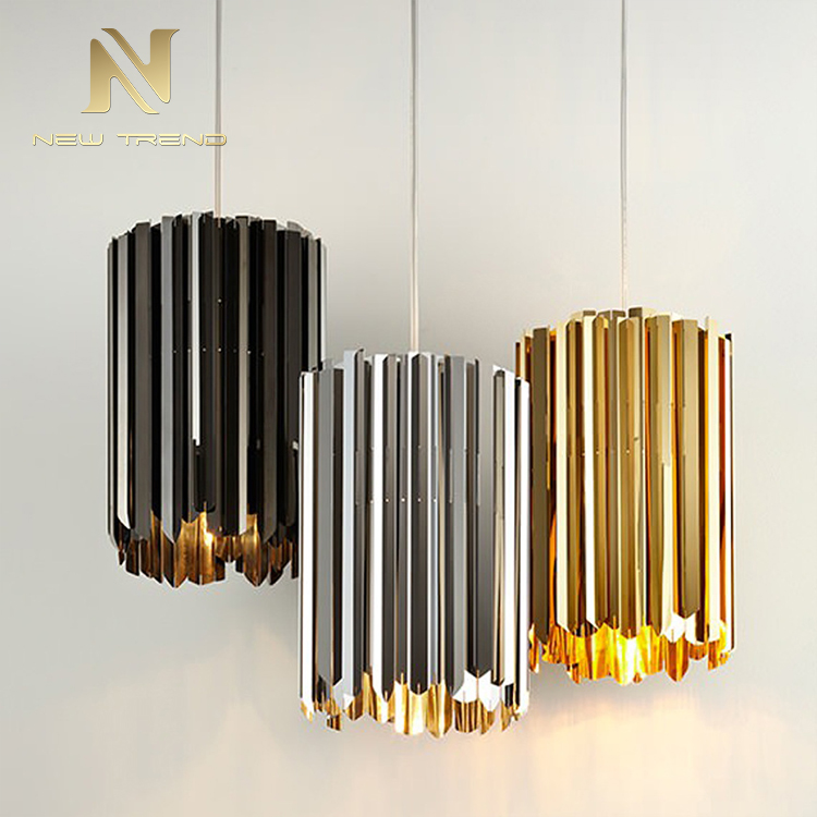 New Arrival Modern Style Home Villa Indoor Decoration Brass Gold LED Pendant Light PMU849