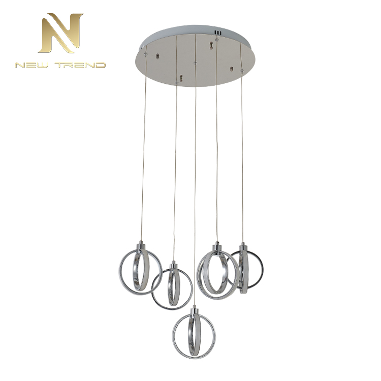 Creative art design decoration aluminium iron circle led pendant lamp DJ0016