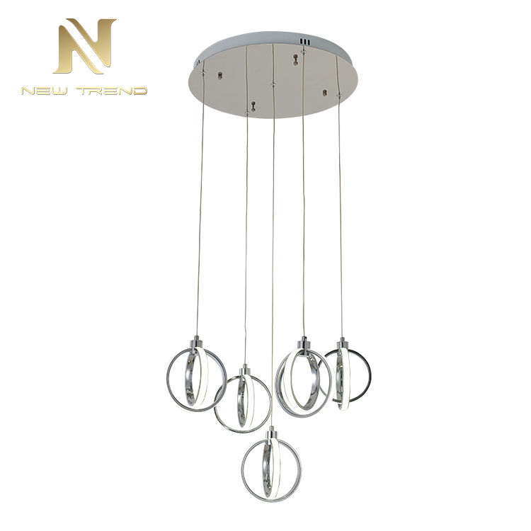 Creative art design decoration aluminium iron circle led pendant lamp DJ0016